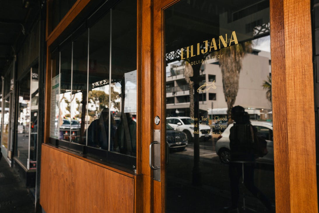 The exterior of Lilijana Eatery in Port Melbourne, which serves up authentic Eastern European and Nordic brunches.